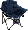 SUNNYFEEL Oversized Camping Chair Heavy Duty Folding Moon Chair Large Sofa Chair for Adults 500 LBS Portable Camp Lawn Chair with Storage Bag for Beach Trip Lawn Outdoor Camp for Adults &amp Carry