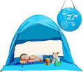 Lightweight and Portable Pop Up Tent with 5-Second Setup UPF 50+ Sun and Rain Protection with Window Ventilation for Beach Essentials.