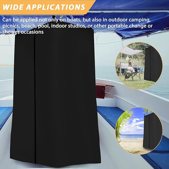 Privacy Tent for Boats - Float Boat Hanging Privacy Curtain Pull-Down Type Suitable for Bimini Top