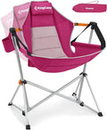 KingCamp Hammock Camping Chair Swinging Portable Folding Camp Chairs for Adults Max 400lbs Heavy Duty Foldable Oversized Rocker with Aluminum Alloy Frame Cup Holder for Outdoor Beach Patio Sport