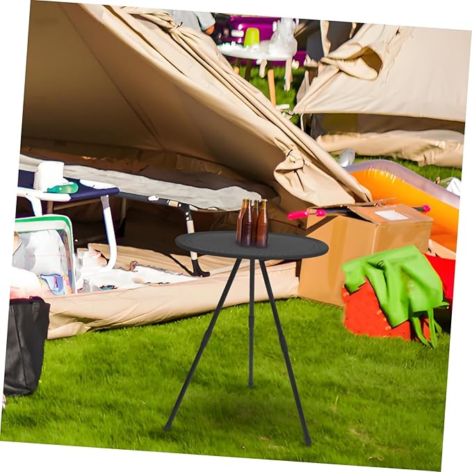 HANABASS Adjustable Height Camping Folding Table Small Foldable Outdoor Table for Easy Storage