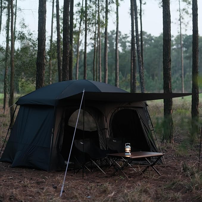 Vidalido Tents6-8 Person Camping Tent with Extended Vestibule2 Room Weather Resistant Family TentsEasy Install Waterproof Outdoor Tent for Backpacking and Camping Hiking