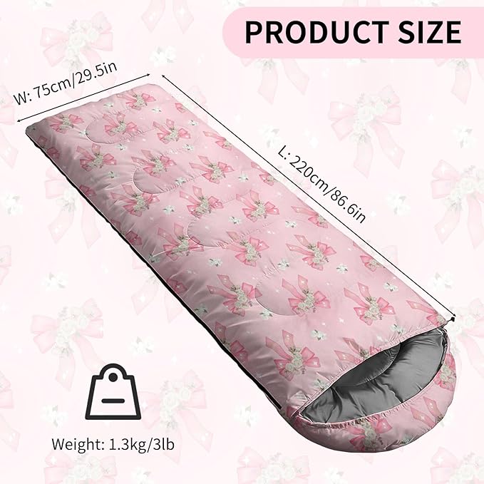 Camping Sleeping Bags Lightweight Waterproof Sleeping Bag and Compact with Compression Sack for Outdoor