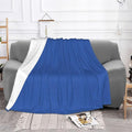 Ultramarine Blue Soft Fleece Blanket 60 * 50 inch Soft Sofa Blanket Suitable for Sofa Camping Travel Night Cover Blanket