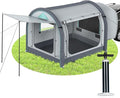 Inflatable SUV Tent for Camping Large Quick Setup Blow Up Tents 6-Person Tent with Detachable Car Attachment Tents with Storage Bag &ampProjection Screen Waterproof