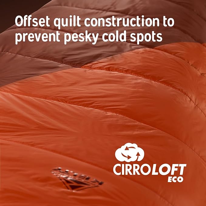 Kelty Cosmic Synthetic Fill 0 Degree Backpacking Sleeping Bag Regular – Compression Straps Stuff Sack Included