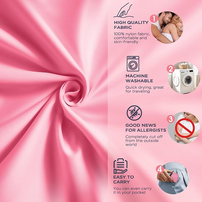 Ultralight Sleeping Bag Liner - 5.3 oz Washable Adult Sleep Sack &amp Travel Sheets Self Tan Sleep Sack with Two-Way-Zipper for Backpacking Hotel Camping Travel