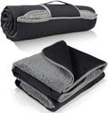 Tirrinia Waterproof Outdoor Blanket with Sherpa Lining Windproof Triple Layers Warm Comfy Foldable for Camping Stadium Beach Picnic Grass Concerts Car Dog 51''X 59'' &amp 59''X 80''