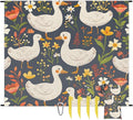 Waterproof Sandproof Beach Blanket 59''×68'' Duck Polyester Outdoor Picnic Blanket with 4 Stakes &amp Storage Bag for BeachCampingVacation Animal