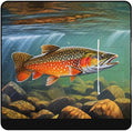 Brook Trout Fly Fishing_79629943 Print Zipper Style Picnic Mat Waterproof &amp Heat-Insulating Foldable Into A Shopping Bag