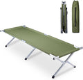 Outvita Folding Camping Cot Sleeping Bed with Carry Bag Lightweight Portable Cots for Travel Fishing Hiking and Outdoor Activities