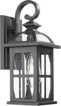 Darkaway Outdoor Wall Lights Exterior Light Fixture with Seeded Glass Aluminum Anti-Rust Exterior Lights Sconces Lighting for House Porch Yard Hallway Doorway Garage