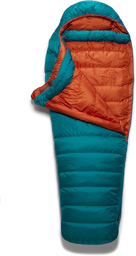 Rab Women's Ascent Down Sleeping Bag - Lightweight Warm Mummy Sleep Sack for Camping &amp Backpacking