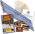 MAPLE TAPPER Maple Syrup Tree Tapping Kit – (10) Spiles + (10) 3' Tubes + (1) 1 QT Maple Sap Filter + 80 Page Book “Guide to Maple Tapping &amp Recipe Cards -BPA FREE- Made in North America