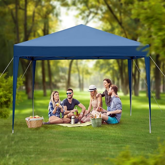 3 x 3m Practical Waterproof Right-Angle Folding Tent Blue