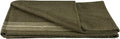 Fox Outdoor Products Wool Blanket - Warm Lightweight Wool Blend Blanket with Whip-Stitched Edges for Outdoor &amp Home Use Khaki-Striped Olive DRAB