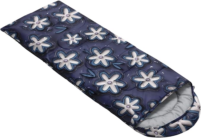 Kids Sleeping Bag for Boys Girls3D Pink Stars Print-Lightweight Warm Portable Outdoor Indoor-Waterproof Cold Weather Resistant Sleeping Bag for Camping Hiking