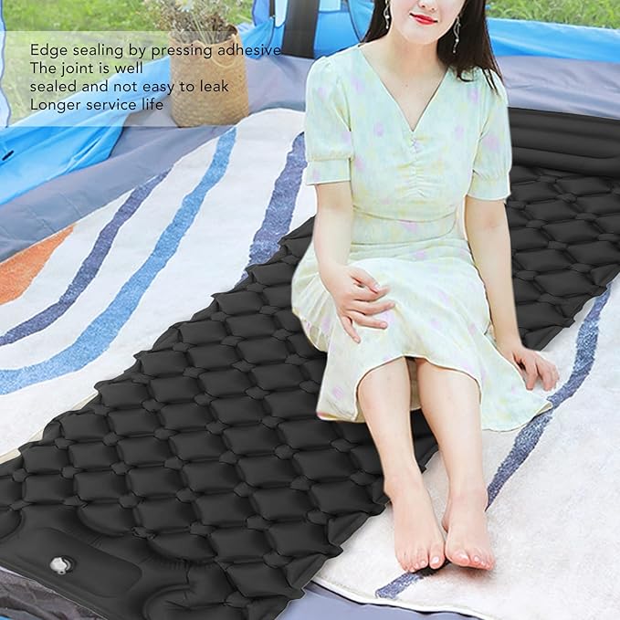 Topyond Inflatable Sleeping Mat Camping Sleeping Pad Ultralight Inflatable Sleeping Mat with Built in Pump Backpacking Camping Air Mattress for Camping