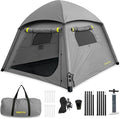 CloudCamp Inflatable Tents for Camping- 6 People Waterproof Oxford Fabric(210D) Quick Setup Air Tent with Manual &amp Battery Pump UV Protection 4-Season Inflatable Tent