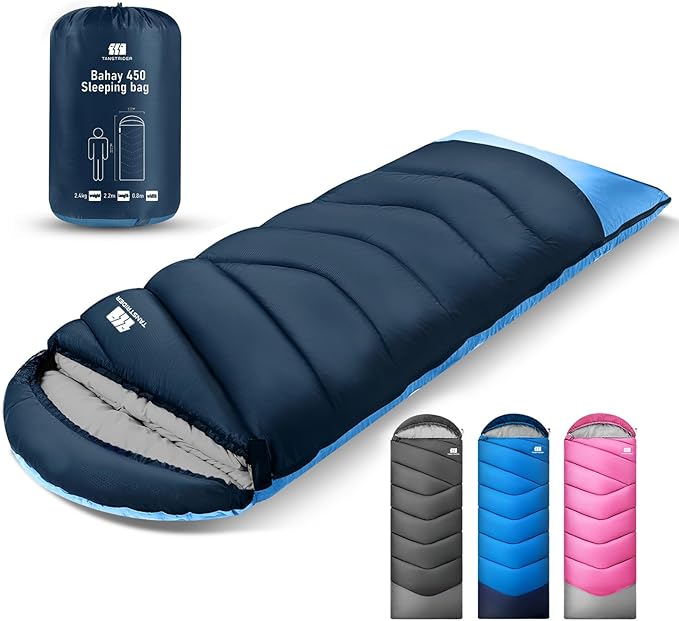 Sleeping Bags for Adults Cold Weather &amp WarmBackpacking Camping Sleeping Bag for Tall Girls BoysLightweightCompactWaterproof Camping Gear for TravelingHikingHotelOutdoor &amp Indoor