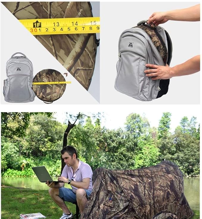 Outdoor Portable Automatic Pop Up Rectangular Camouflage Hiking Camping Fishing Tent Ultralight Waterproof Tent for 2 Person