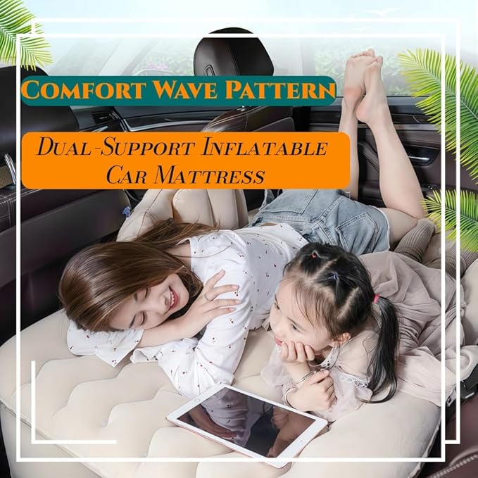 Car Air Mattress for Cadillac Escalade 2007-2010Air Mattress Back Seat Camping Bed Thickened Car Sleeping Pad for Travel Portable Car Bed Anti-Leakage Quick Easy Set-Up