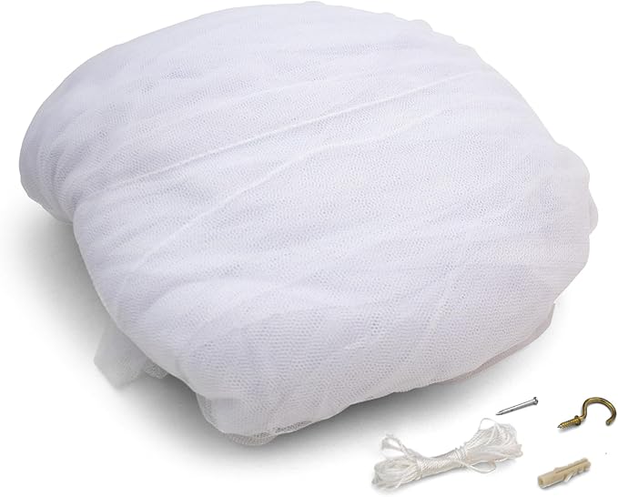 Coghlan's Traveler's Circular Mosquito Net – Lightweight Insect Protection for Camping Travel and Outdoor Use – Includes Carry Bag Twine Hooks Anchors Nails – 78 x 32 x 58