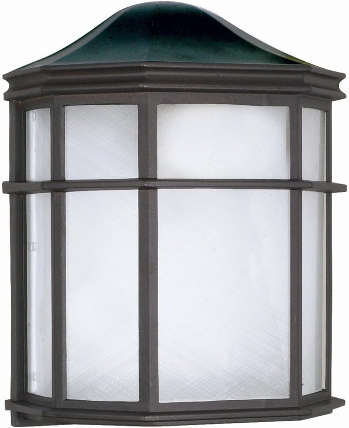 Nuvo Lighting 60/539 Transitional One Light Outdoor Wall Mount from Cage Lantern Collection in Black Finish