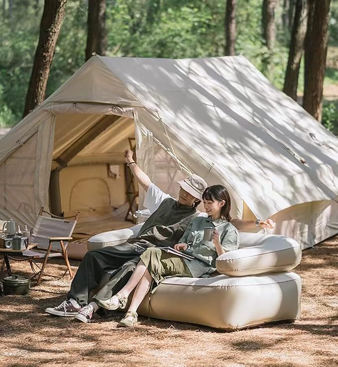 Inflatable Sofa Double Air Bed Portable Outdoor Mattress Easy to Use Inflatable Sofa Inflatable Camping Accessories