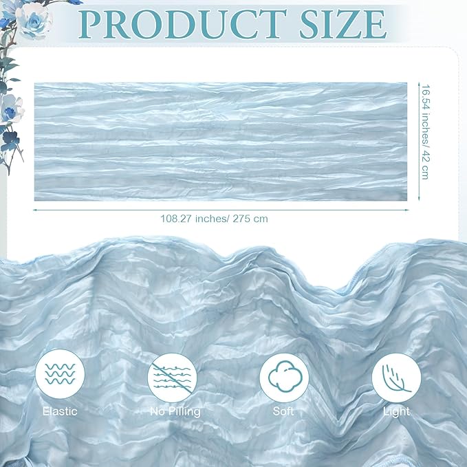 Moukeren 10 Pcs 71''x102'' Extra Large White Outdoor Boho Picnic Blanket with Table Runner 8 Blue Throw Pillow Cover Oversized Washable Portable Beach Blanket for Valentine Picnic Camp Lawn Wedding
