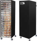 Bun Pan Sheet Rack CoverBread Speed Rack Cover with ZipperFit 20 Tier / 10 Tier Commercial Bakery Pizza Cooling Proofing with Clear Plastic Roll Top Door and Breathable Mesh Vent(20-Tier)