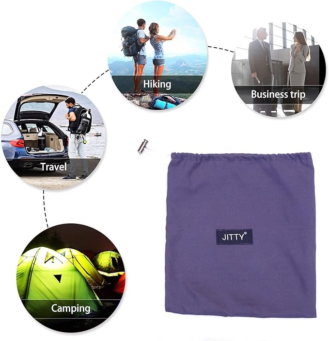 JITTY Sleeping Bag Liner Travel Sheet for Business Camping Backpacking Hiking Mountain Climbing Home Hostels Train 83x45