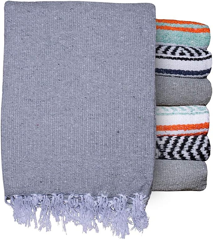 $averPak BodyForge Authentic Mexican Falsa Yoga Blanket (Granite)