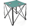 ARROWHEAD OUTDOOR 26” (66cm) Portable Camping Folding Table 2 Cup Holders Square Carrying Case Steel Frame High-Grade 600D Canvas
