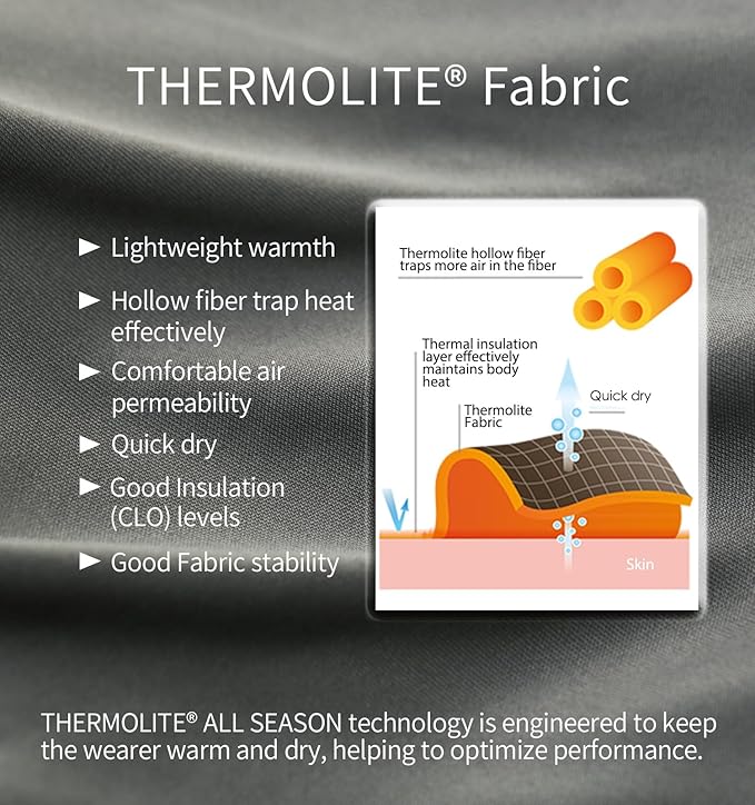 Litume Thermolite All Season Sleeping Bag Liner Add Up to 22°F / 12°C Mummy Sleeping Sack for Backpacking Camping Traveling for Cold Weather Winter Sleep Sack with Drawstring Hood (E626)