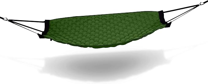 Hammaka Pammock Sleeping Pad That Converts Into an Inflatable Hammock - Great for Camping Backpacking Hiking - Airpad Carry Bag Repair Kit - Compact &amp Lightweight Air Mattress