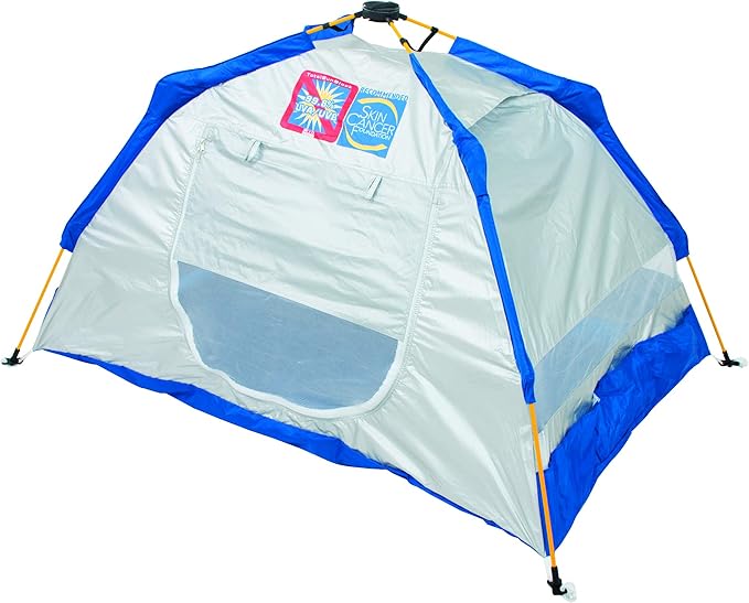 RIO Brands Beach Total Sun Block UPF 50+ Baby Sun Shade Pop-Up Beach Shelter Silver 62 x 41 x 36 (ATSBSD103-2019-1)