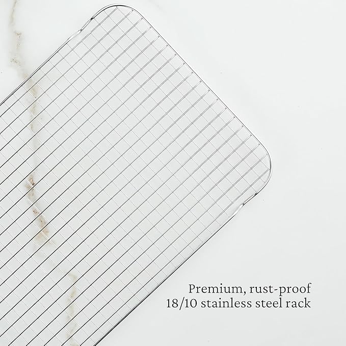 Provisions OvenBond 12 x 15 Stainless Steel Medium Sheet Pan with Rack