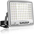 100W Flood Lights Outdoor 11000LM Super Bright Flood Light Outdoor LED Flood Lights with PlugIP67 Waterproof6500K Daylight White Outside Floodlights for Garage Yard LawnStadiumGarden