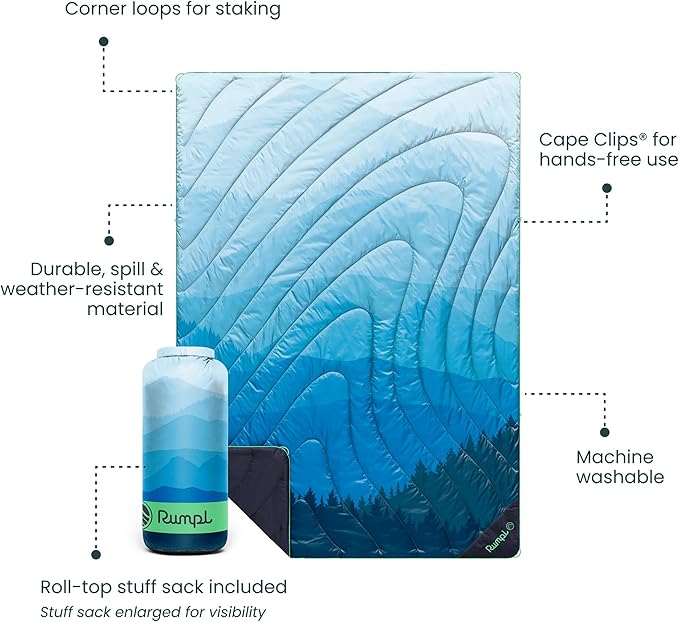 Original Puffy Blanket - Blue Ridge Fade