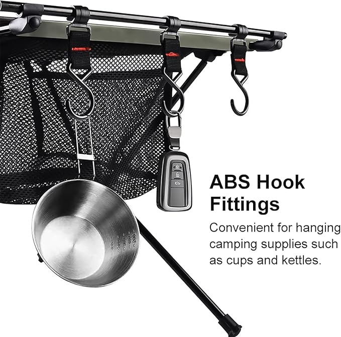 Portable Camping Table Black Aluminum Folding IGT Table 14.5 x 23.2 x 15.34 inches Camping Beach Picnic BBQ Hiking Fishing