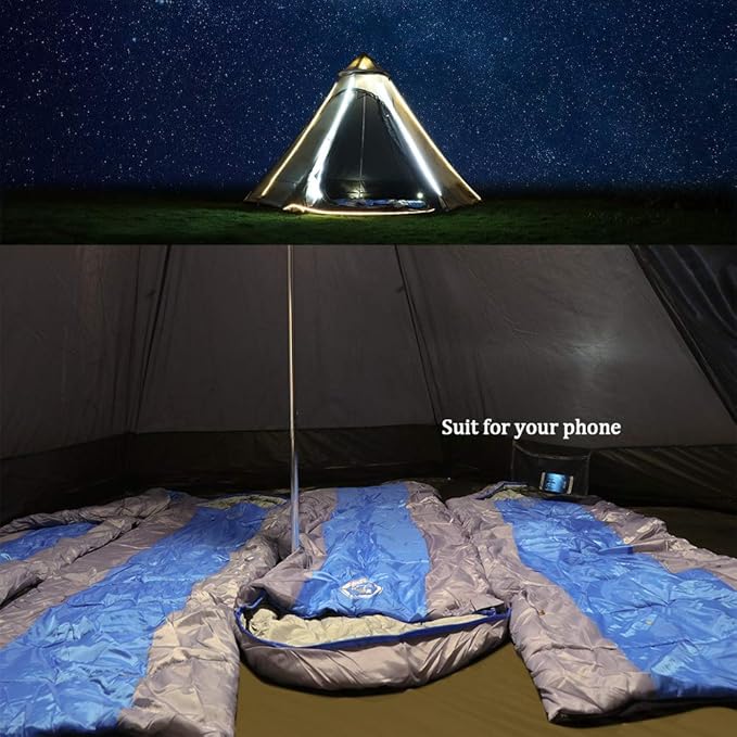12'x10'x8'Dome Camping Tent 5-6 Person 4 Season Double Layers Waterproof Anti-UV Windproof Tents Family Outdoor Camping Tent | Double Layers Waterproof Anti-UV Windproof Family Outdoor