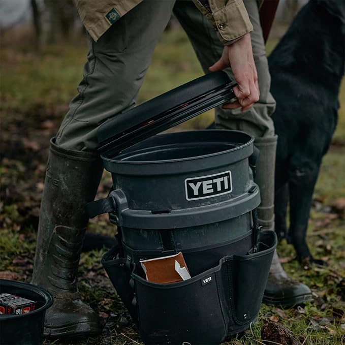YETI 5 Gallon LoadOut Bucket 360-Degree Swivel Seat Heavy Duty Foam Cushion for Dove/Duck Hunting Fishing Baseball Gardening and Camping