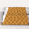 Buttered Bread Blanket.Super Soft Flannel Blanket 80x60 inches 100% Polyester for Warmth Perfect for beds Sofas and Camping.