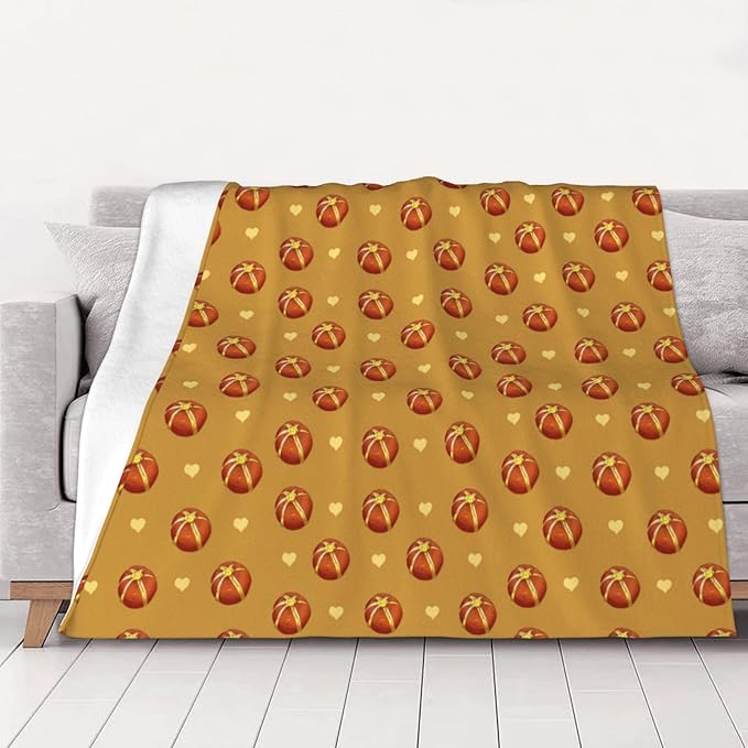 Buttered Bread Blanket.Super Soft Flannel Blanket 80x60 inches 100% Polyester for Warmth Perfect for beds Sofas and Camping.