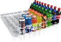 Visi-Slide 20oz Soda Beverage Dispenser - Gravity Fed Glide for Angled Shelves for Coolers Commercial Refrigerators Cold Vaults (Pack of 2) Drink Dispenser and Organizer for Cans Bottles and More