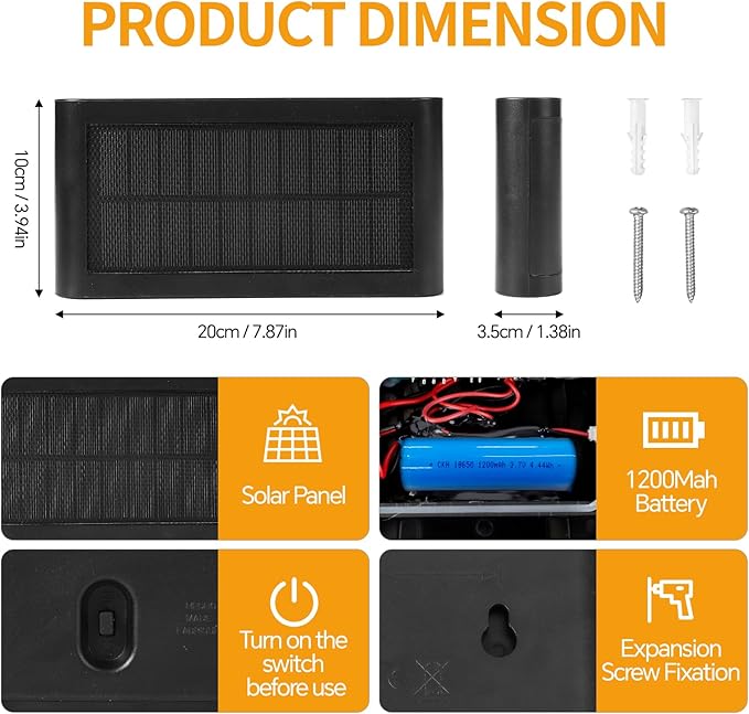 Solar Wall Lights Outdoor 2 Pack Up and Down Solar Wall Sconce 3000K Warm White Dusk to Dawn IP65 Waterproof Exterior Mounted Lights Up to 16H Runtime for Porch Doorway Entryway