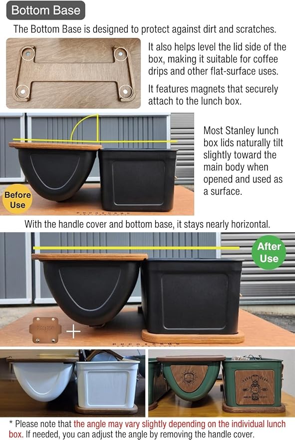 Wooden Table Compatible with Stanley Lunch Box 10qt (9.5L) (V2 Dripper Kit)
