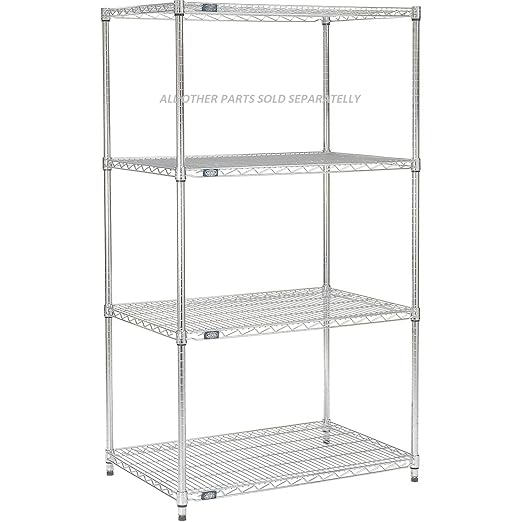 Nexel Additional Wire Shelf for Wire Shelving Units 600-800 lb Capacity 14W x 54L Chrome Finish