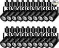 Track Lighting Heads 10W 4000K Cool White Dimmable Bright LED Track Lights Fixtures for Accent Retail Kitchen Artwork120V Linear Track Light H Type-CRI90+ 24° 1000lm - 20 Pack (Black)